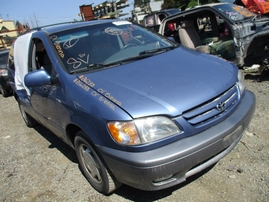2001 TOYOTA SIENNA LE DENIM BLUE 3.0L AT Z16288